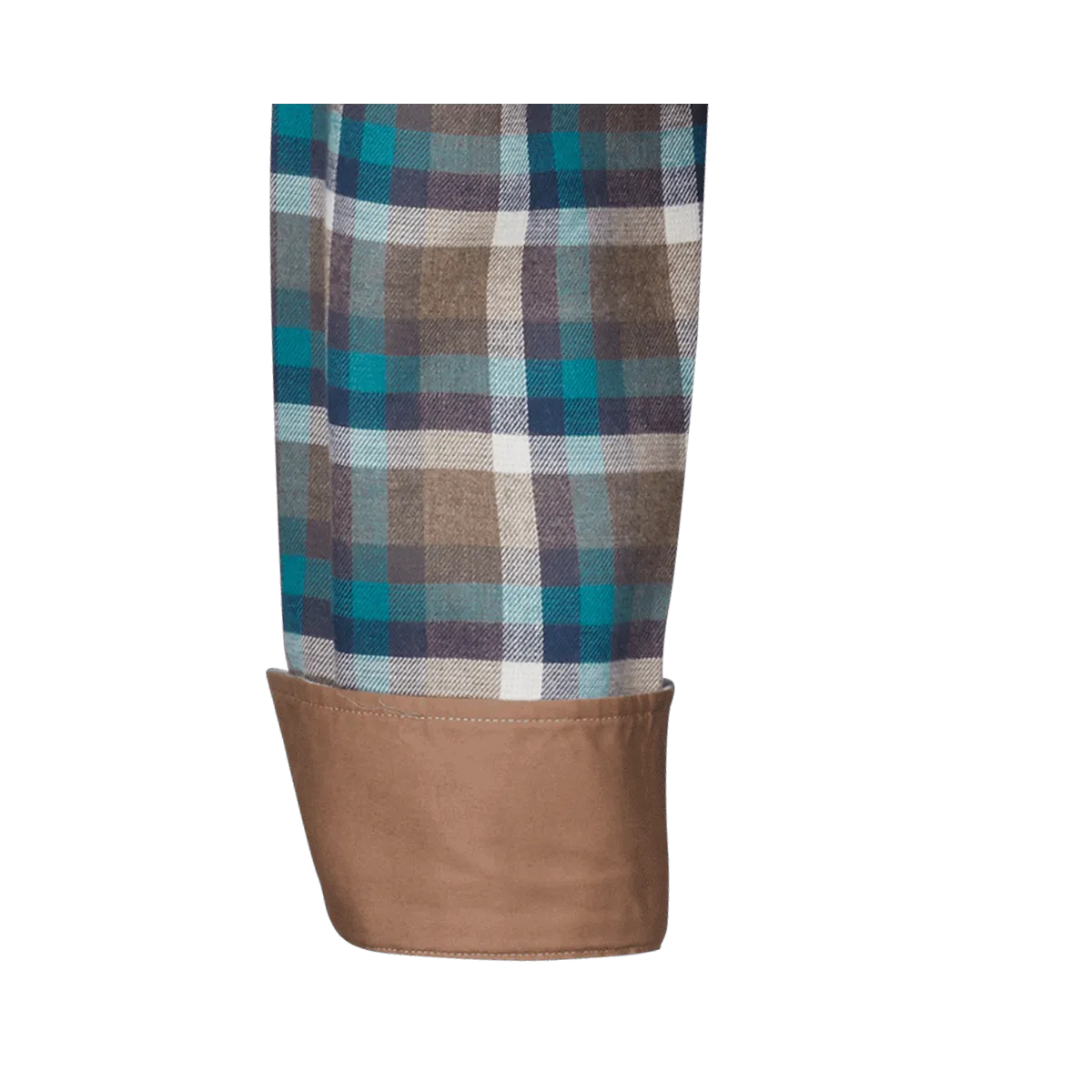 Bari Kent Langarm regular fit mit Kontrast in Flanellqualität