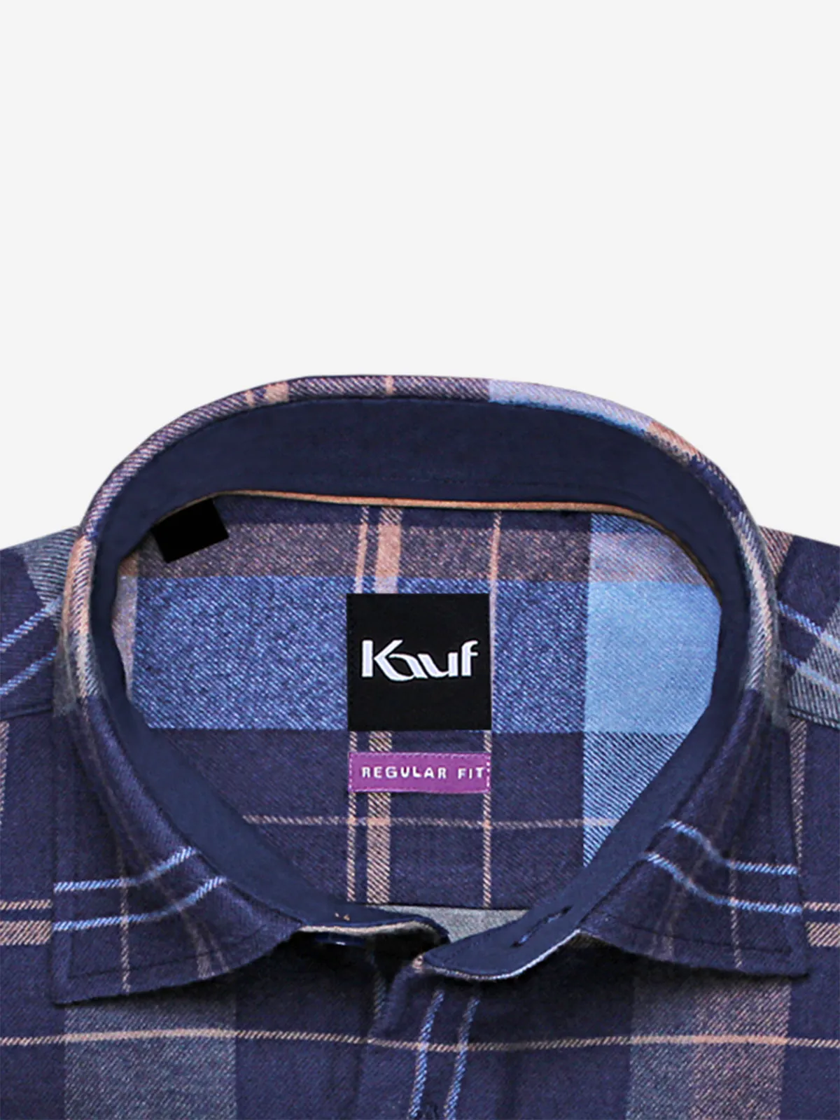 Bari Kent Langarm mit Kontrast in Flanellqualität