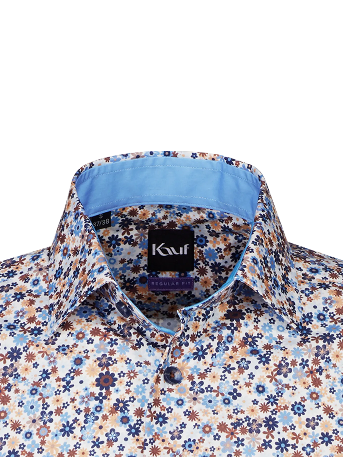 Bari Kent Kurzarm regular fit mit Kontrast