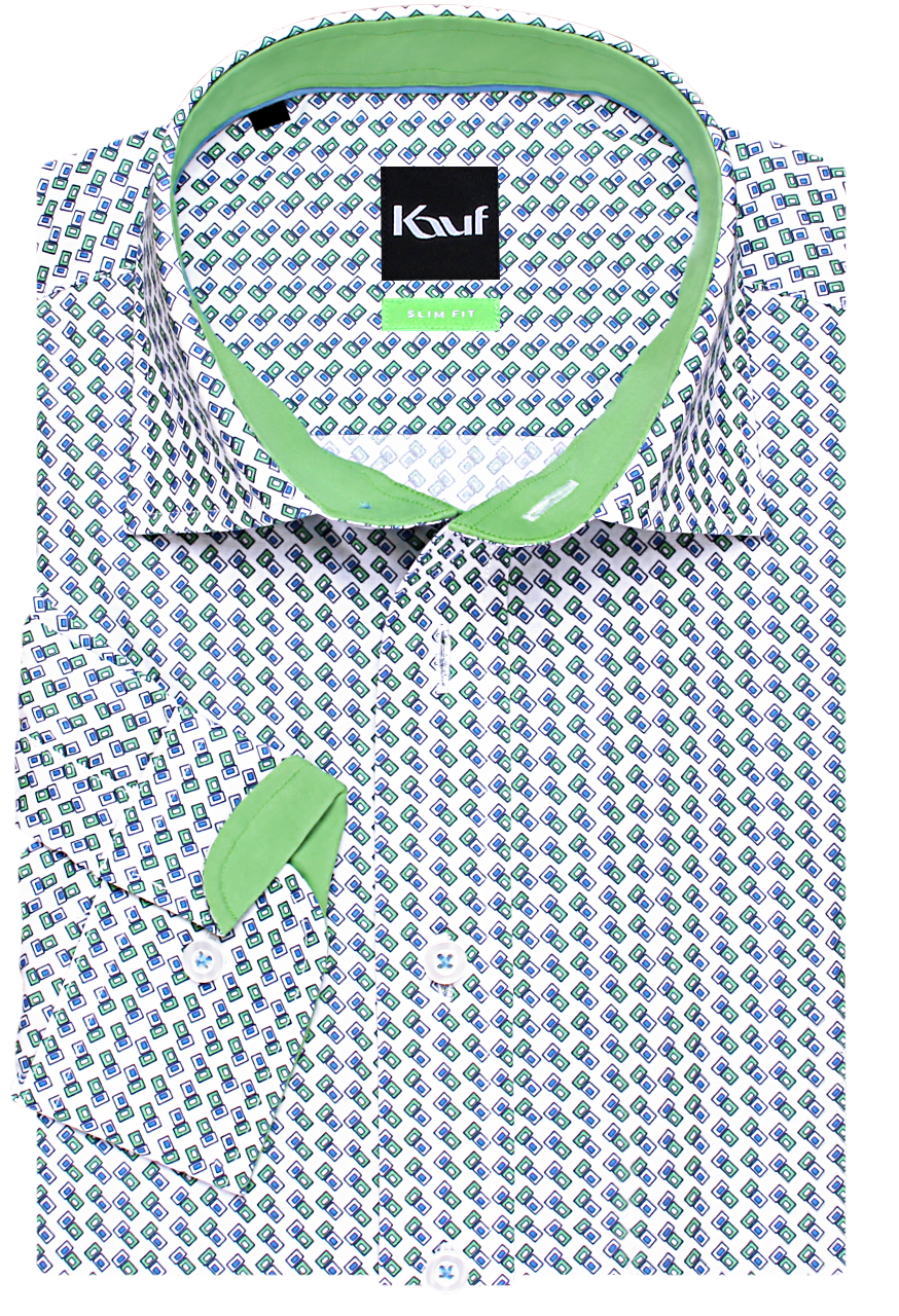slim fit hemd grün