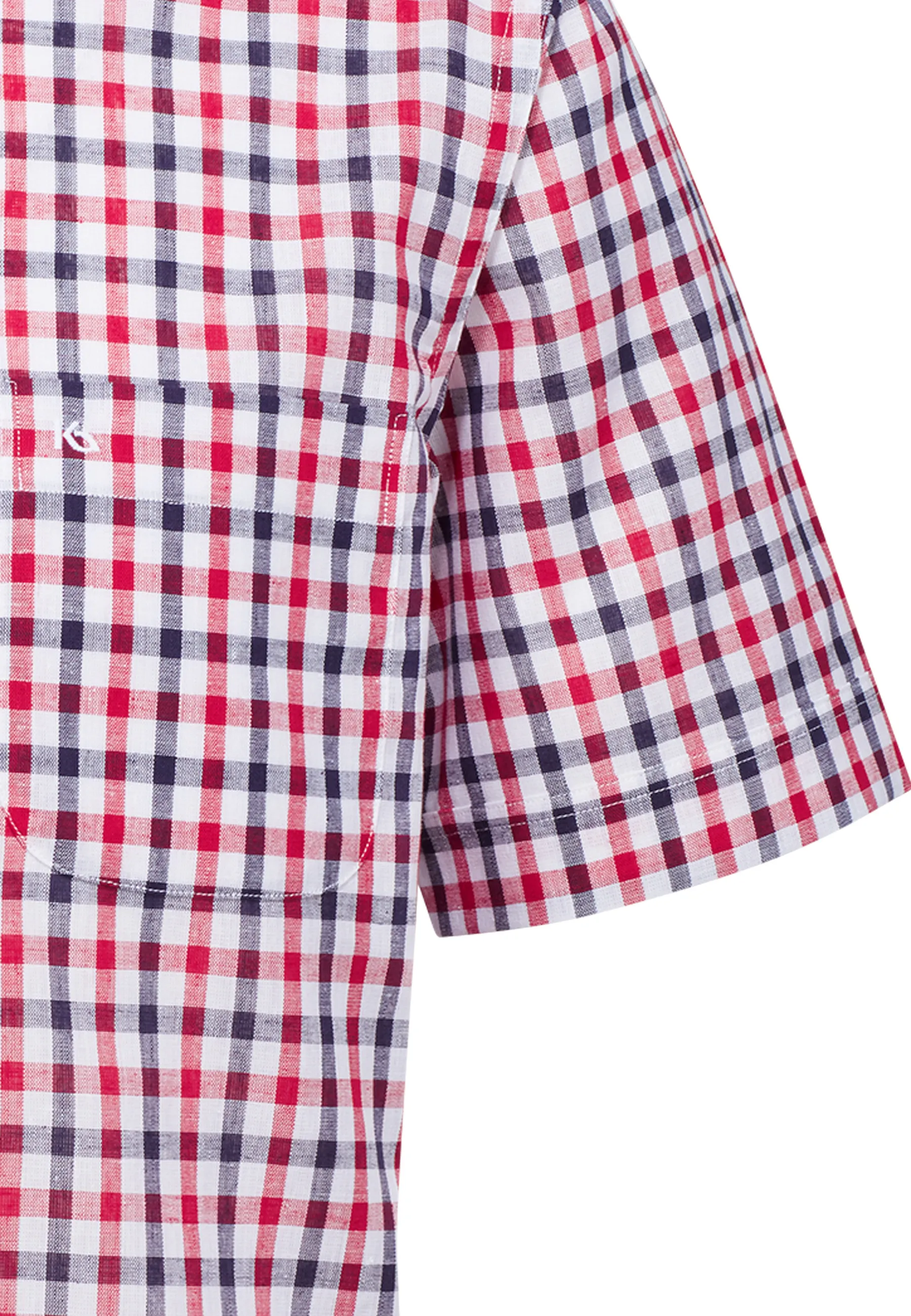 Bari Kent Kurzarm mit Kontrast mit Leinen