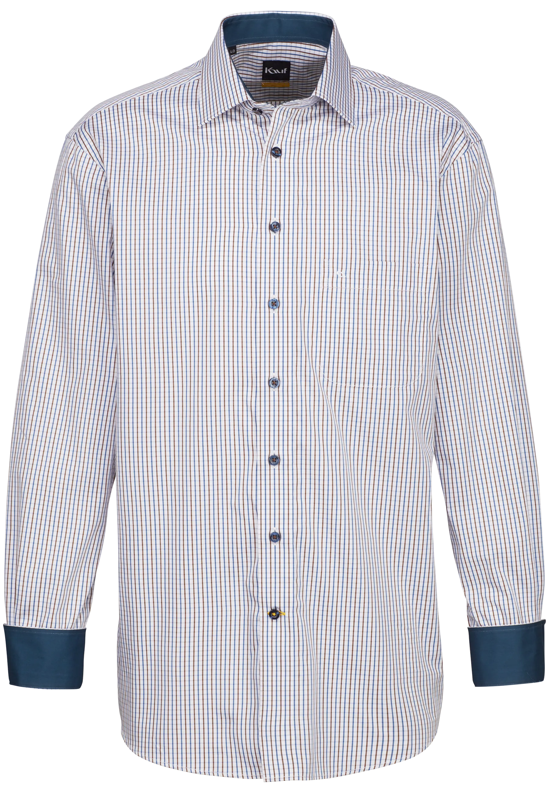 Pisa New Kent Langarm regular fit mit Kontrast
