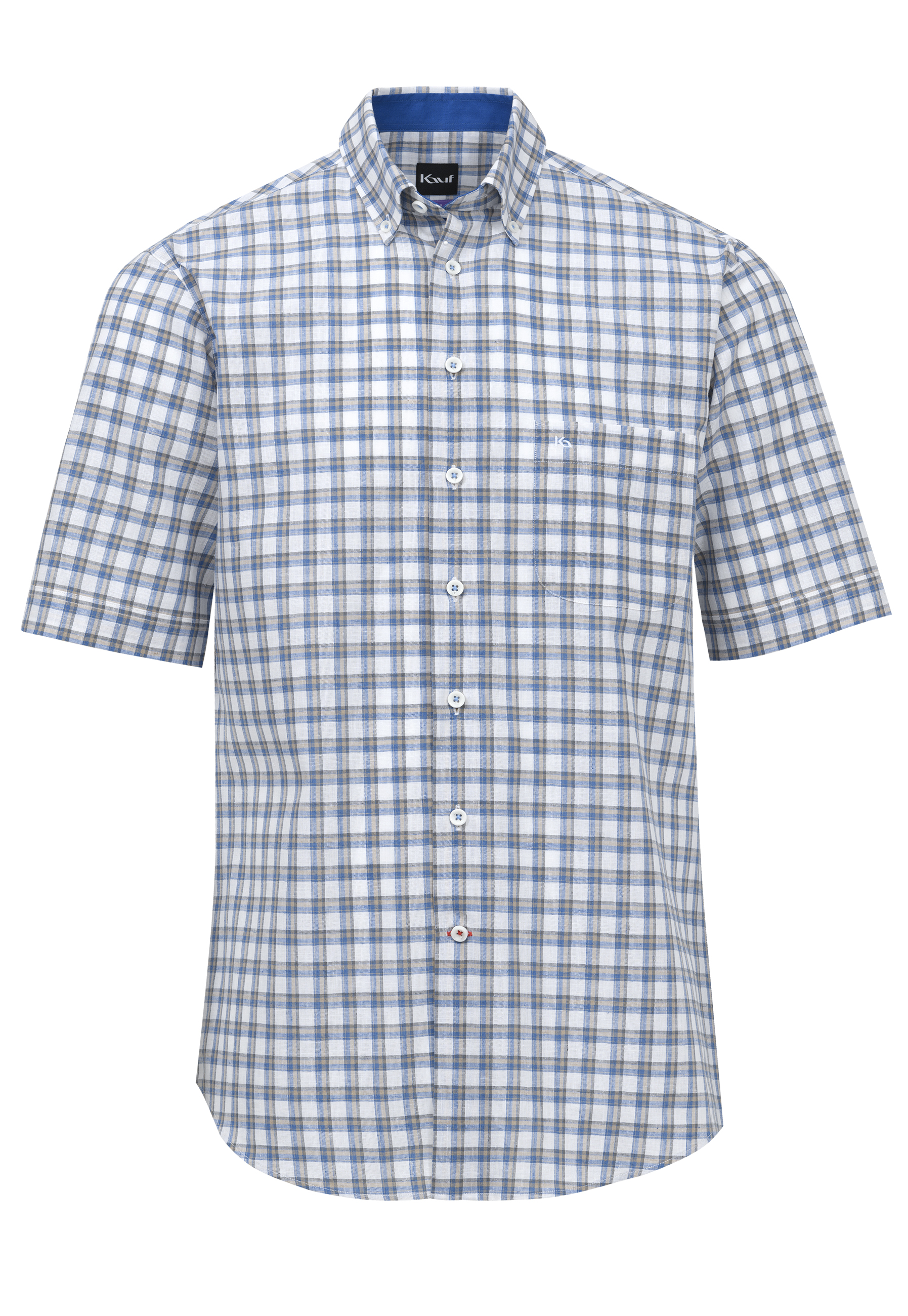 Bari Button Down Kurzarm mit Kontrast