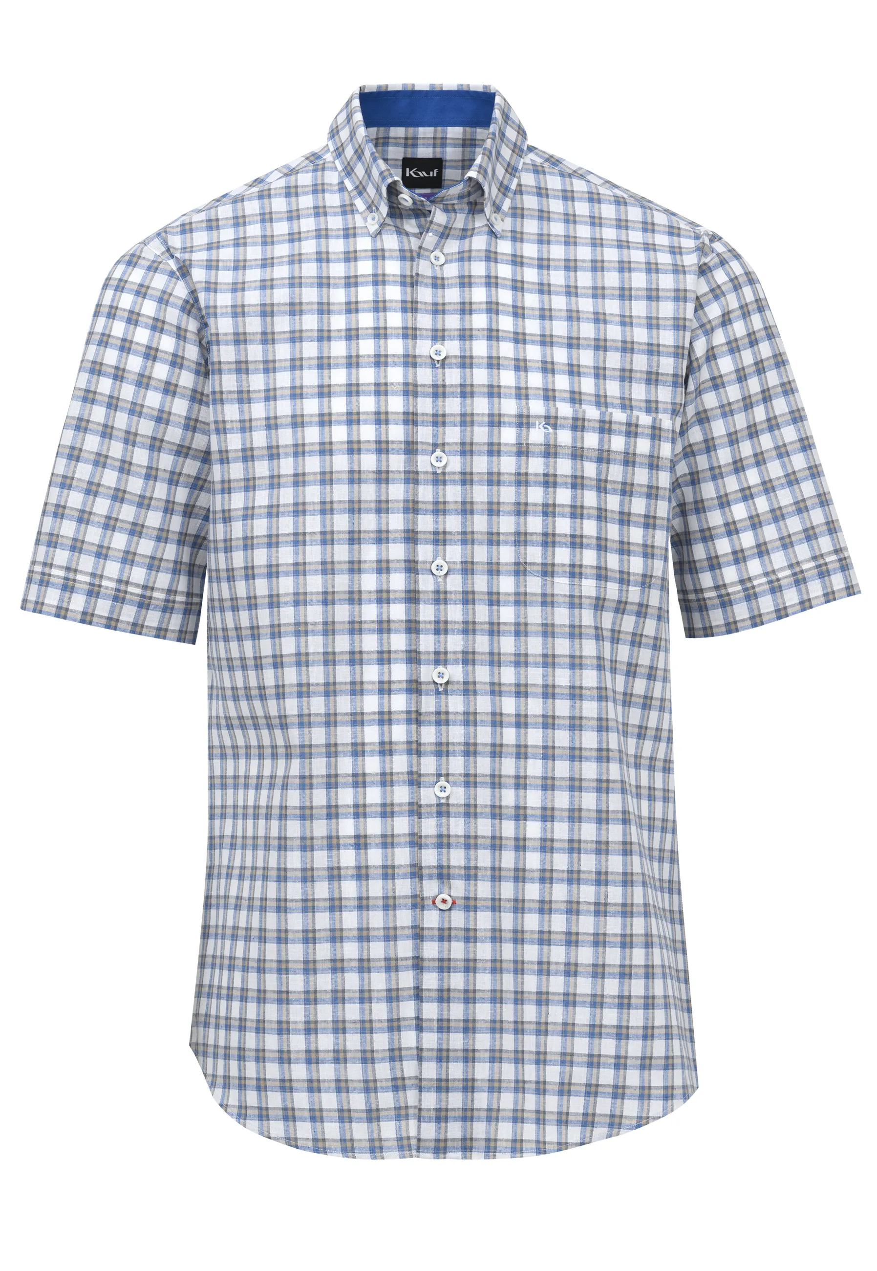 Bari Button Down Kurzarm mit Kontrast