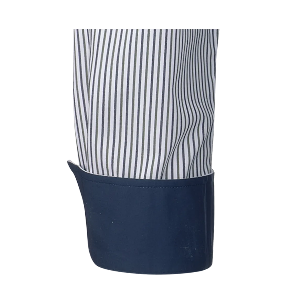 Camicia Pisa New Kent a righe verde-blu navy, vestibilità regolare