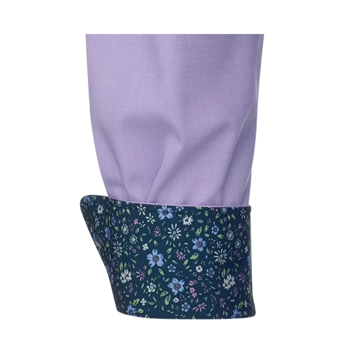 Lilafarbenes Pisa New Kent Hemd Regular Fit mit feiner Struktur