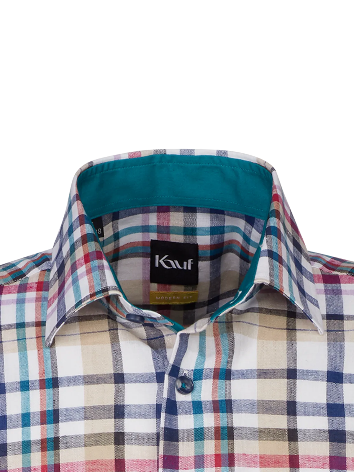 Verona Kent Kurzarm modern fit mit Kontrast