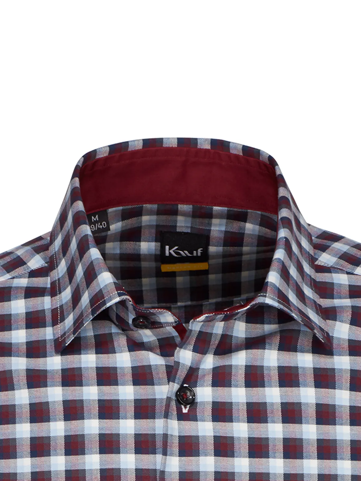 Verona Kent Langarm modern fit mit Kontrast