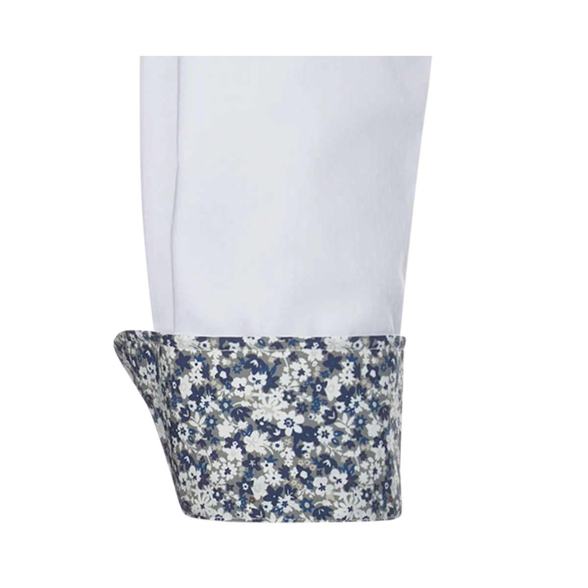 bianca Camicia Firenze New Kent Modern Fit con raffinata trama Dobby