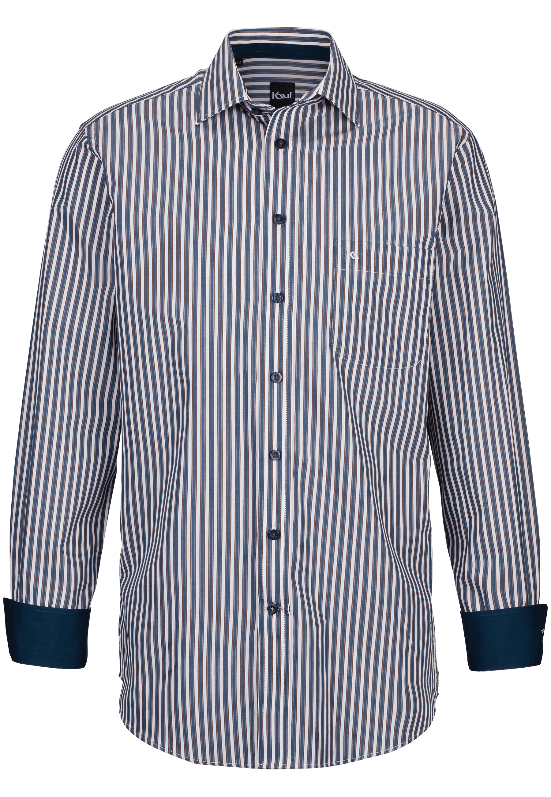 blau gestreiftes baumwollhemd