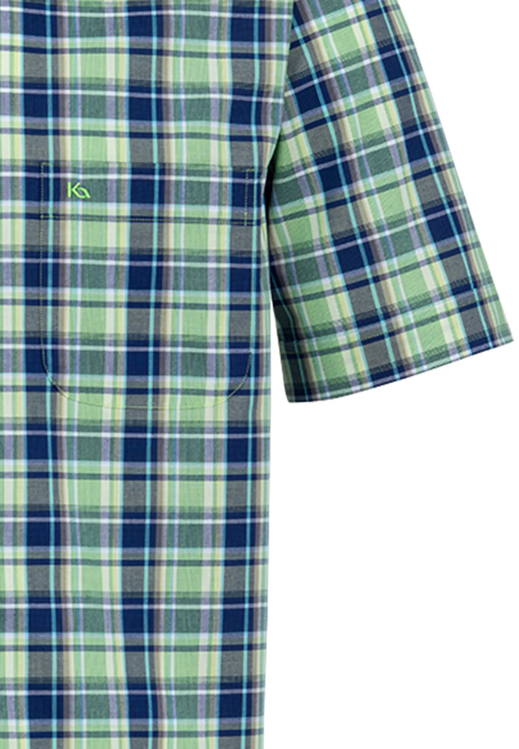 Verona Button Down Kurzarm mit Kontrast