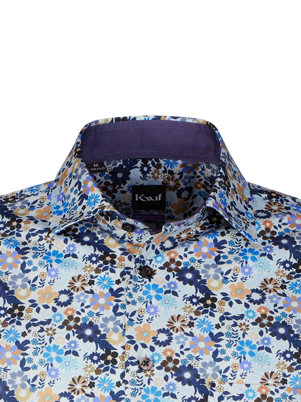 Bari Kent Langarm regular fit mit Kontrast