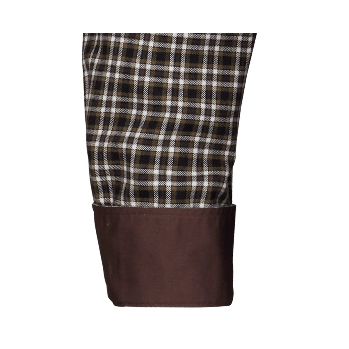 Bari Kent Langarm regular fit mit Kontrast in Flanellqualität