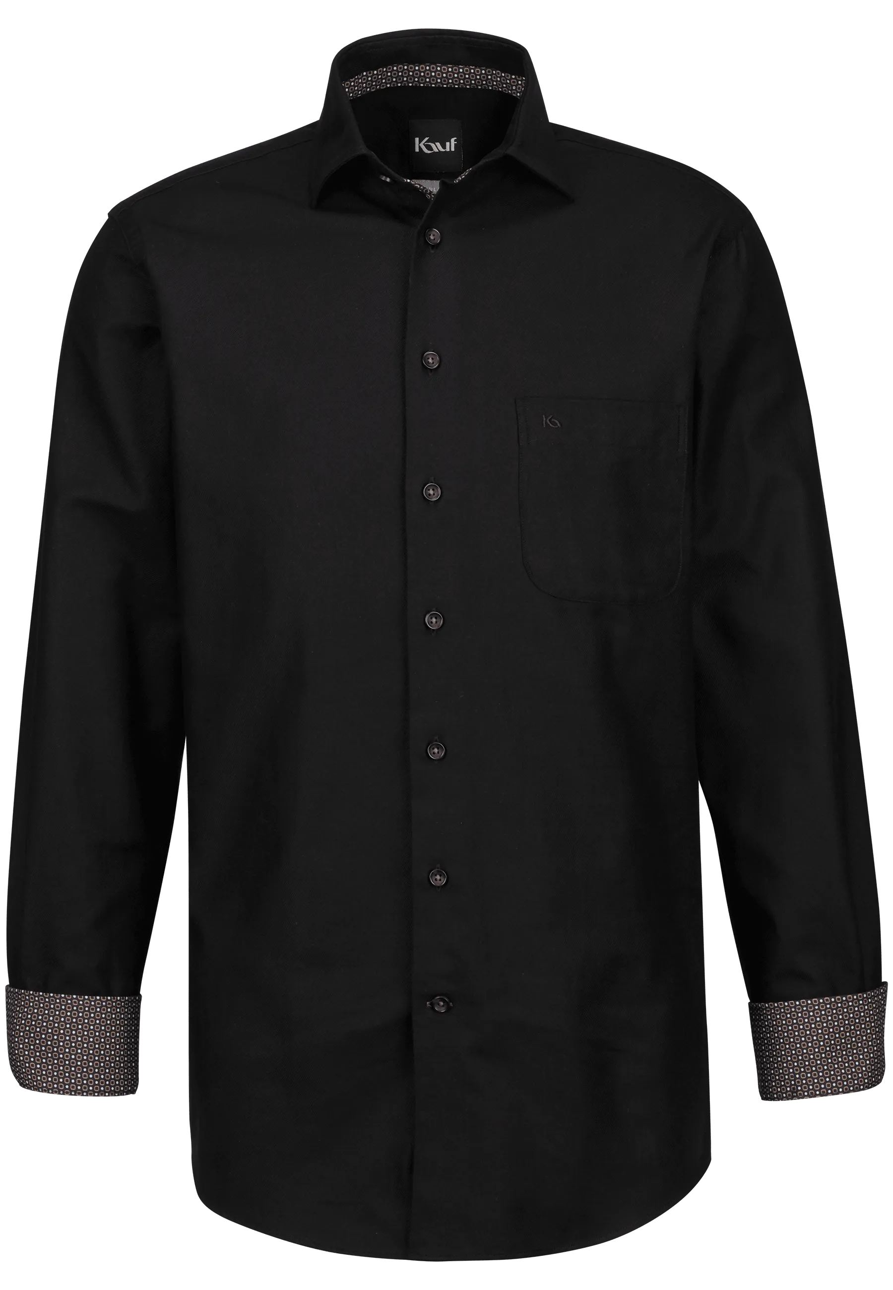 baumwollhemd schwarz