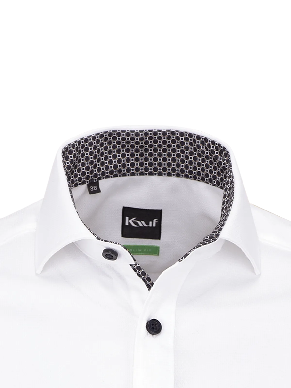 London New Kent Langarm slim fit mit Kontrast