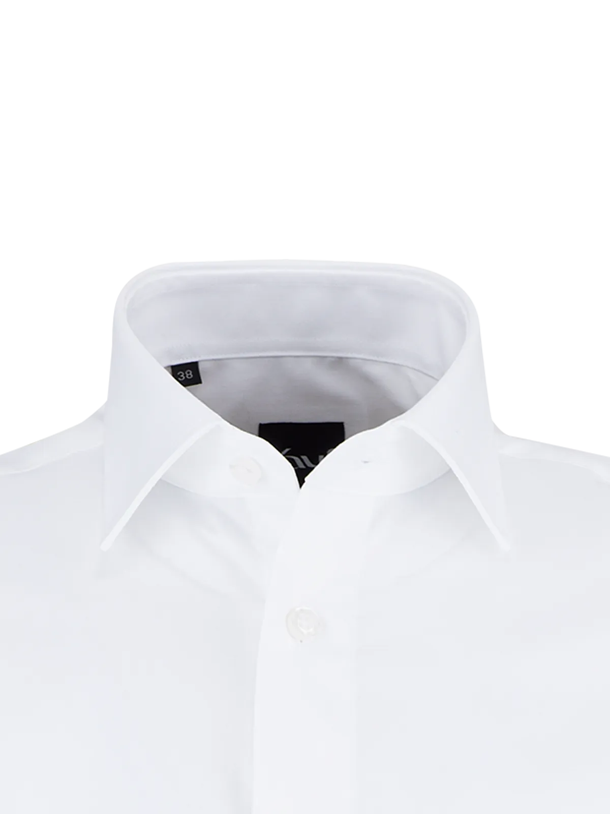 White short-sleeved shirt, non-iron Modern Fit