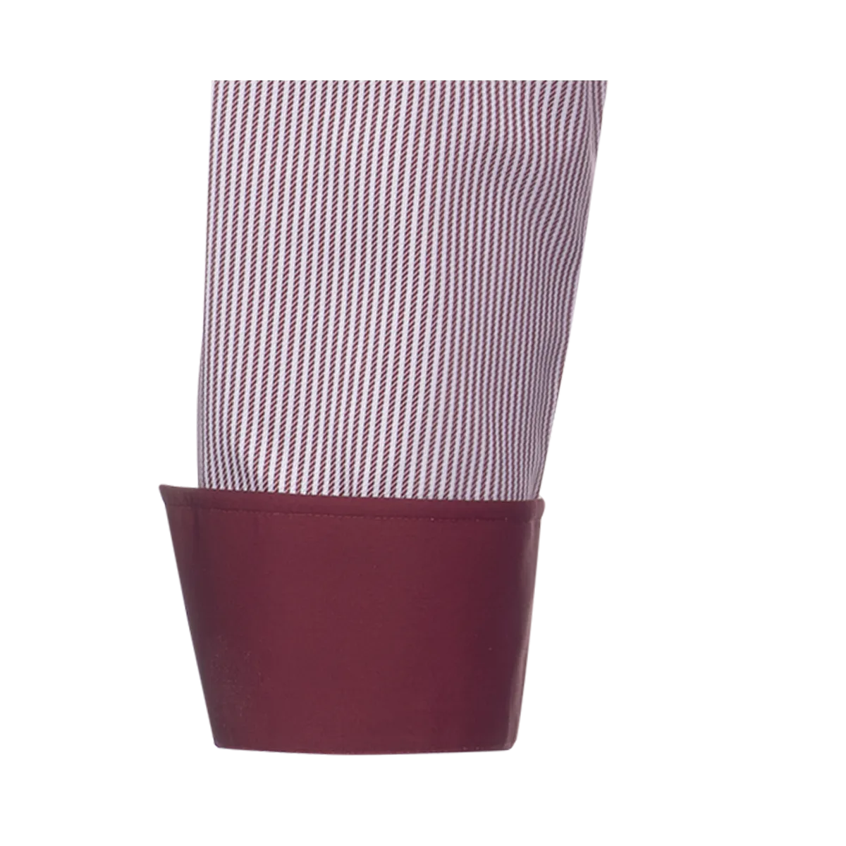 Wine-red and white Pisa New Kent shirt, regular fit, with Roman stripes