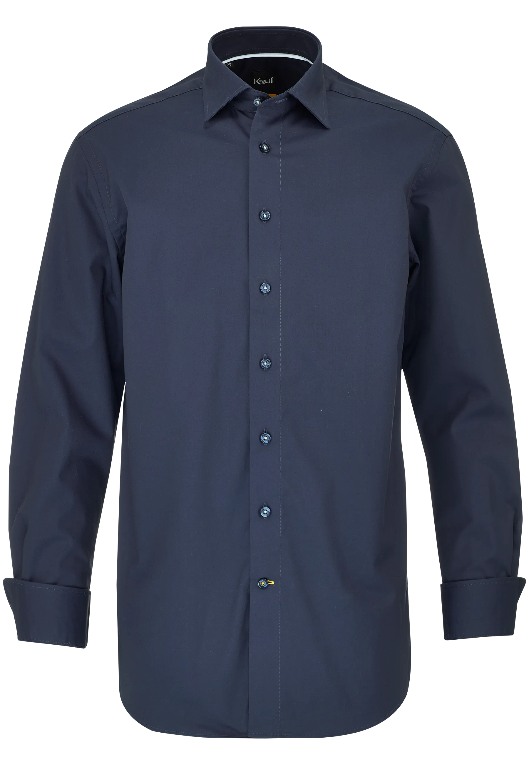 Senza stiratura blu navy camicia business vestibilità Modern Fit