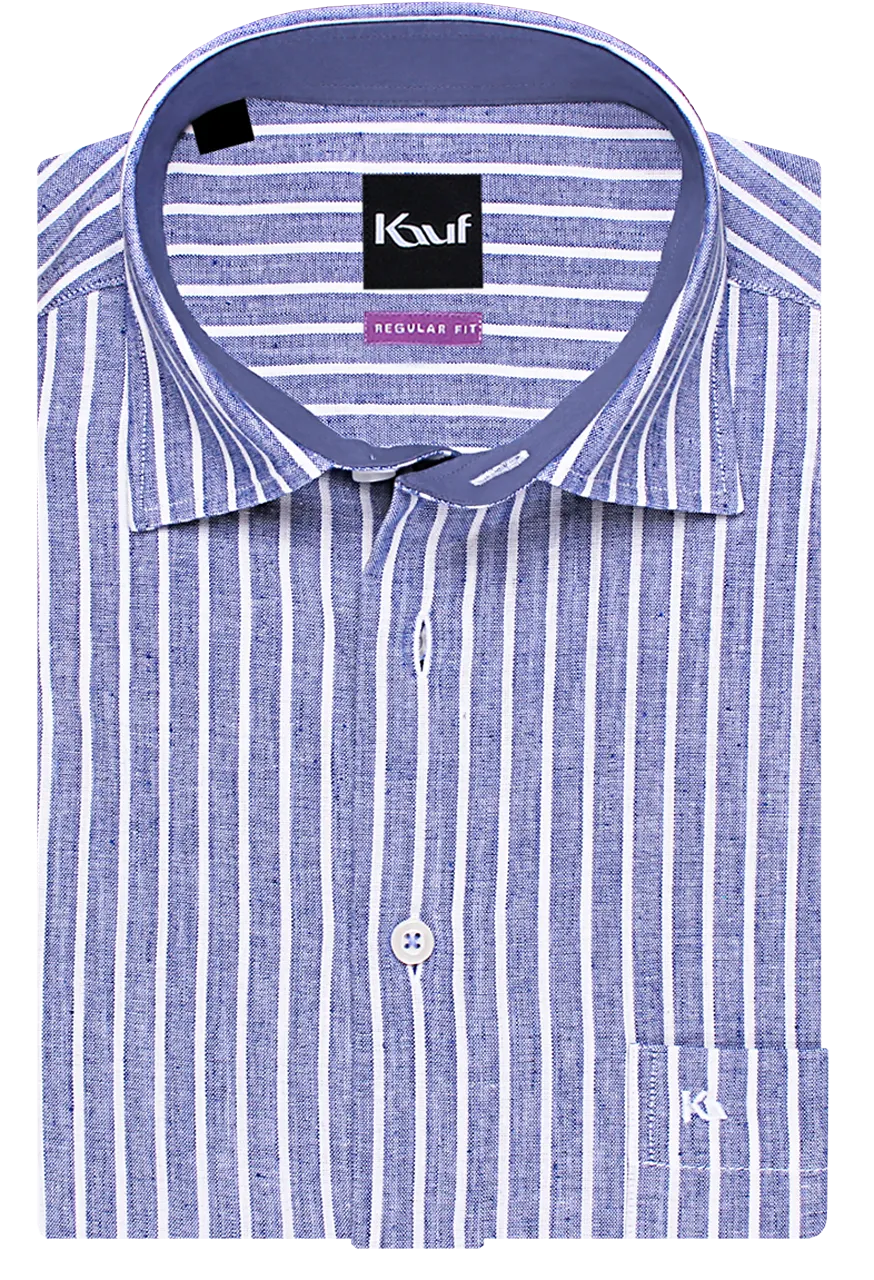 kurzarmhemd blau weiss gestreift