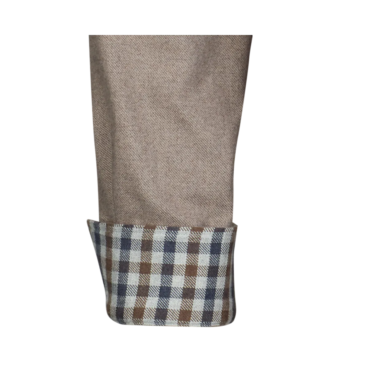 Bari Kent Langarm regular fit mit Kontrast in Flanellqualität