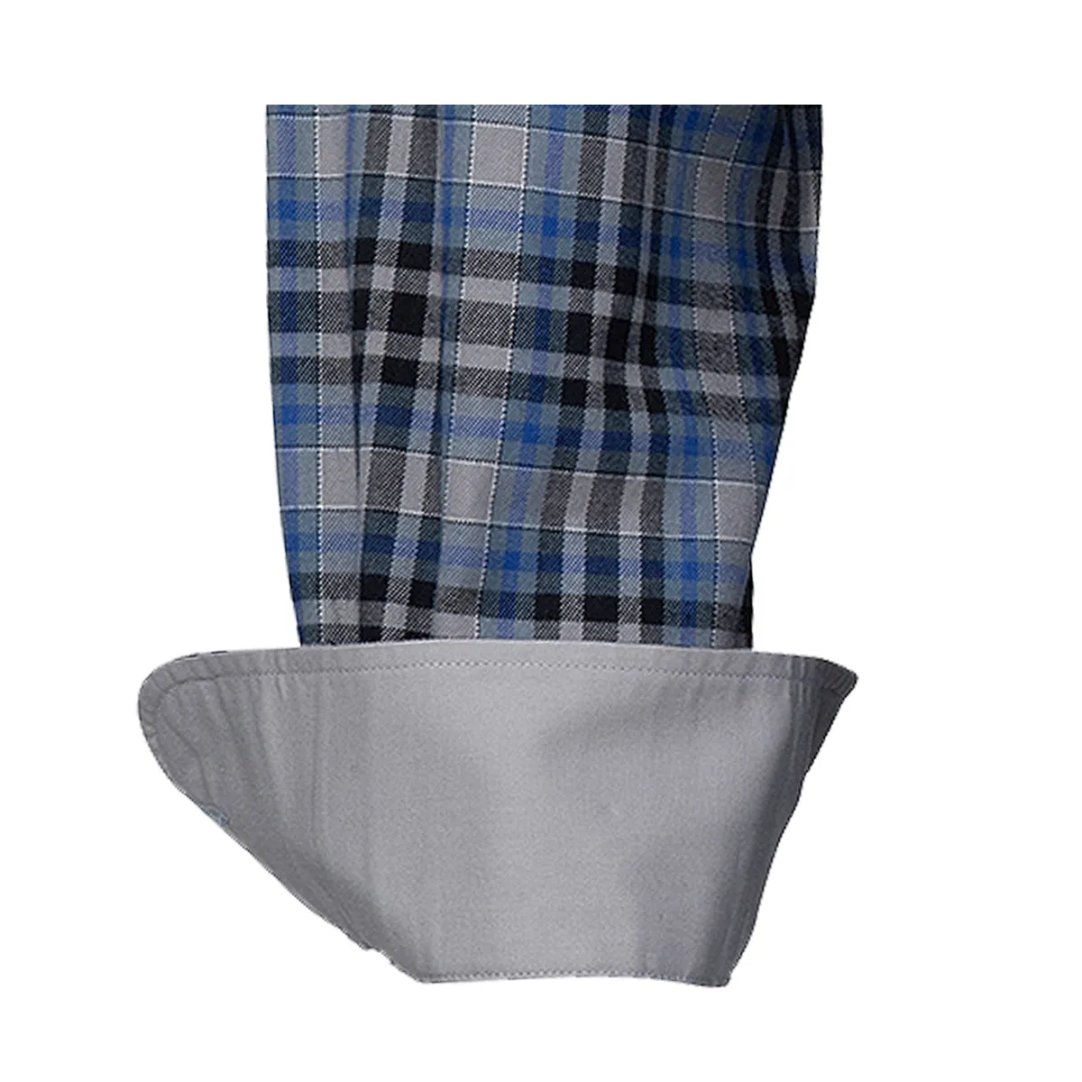 Bari Kent Langarm mit Kontrast in Flanellqualität