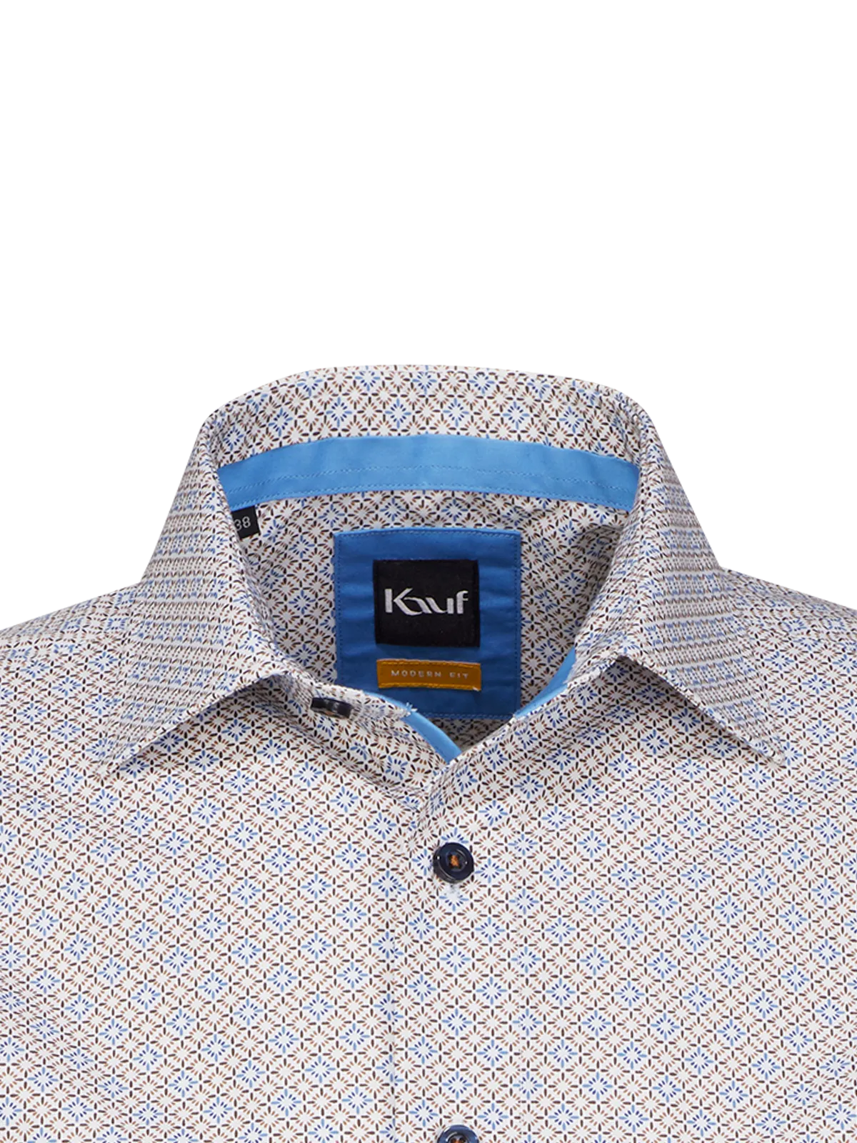 Firenze New Kent Kurzarm modern fit mit Kontrast