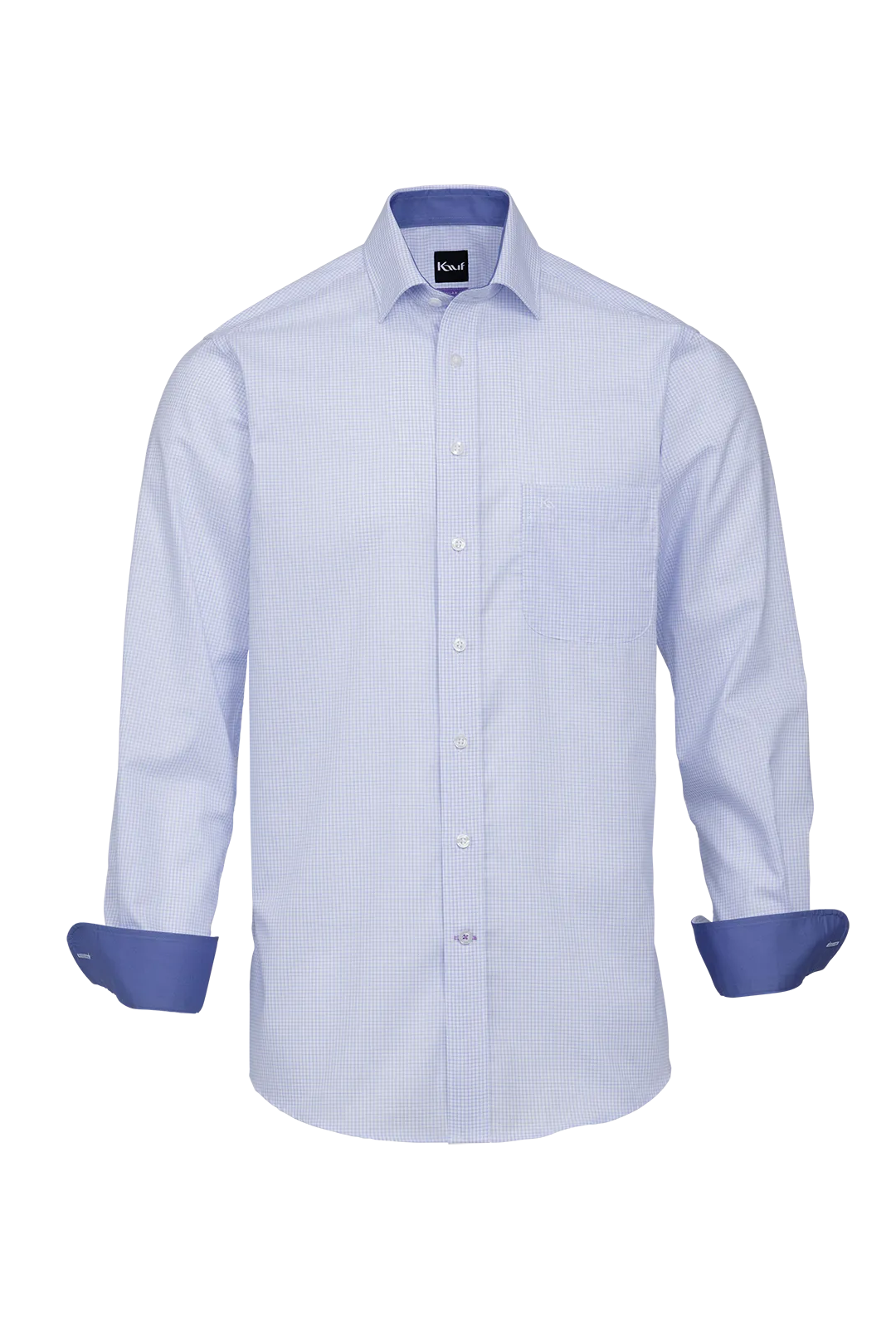 blau weiss kariertes hemd herren