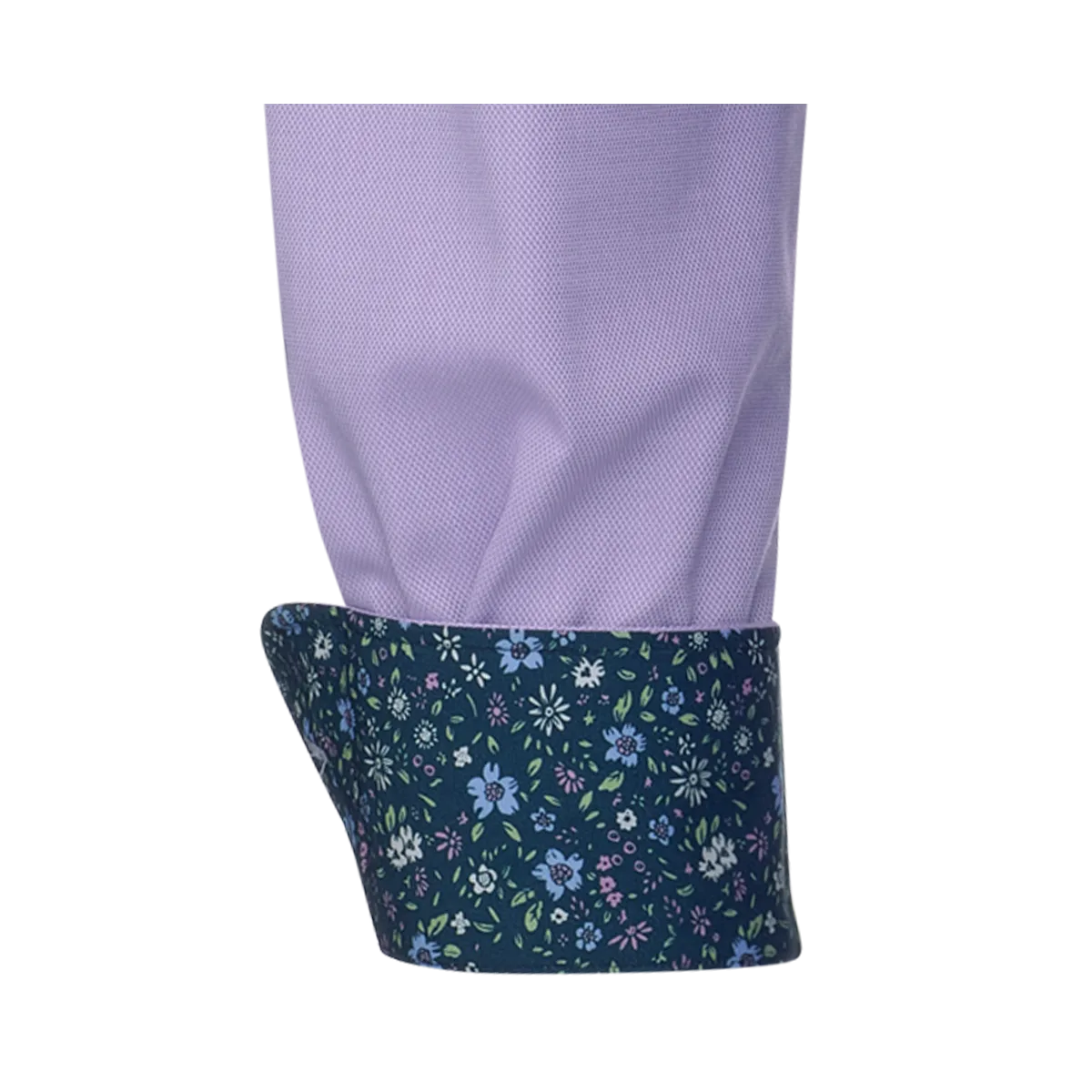 Lila Firenze New Kent Hemd Modern Fit mit feiner Pinpoint-Struktur