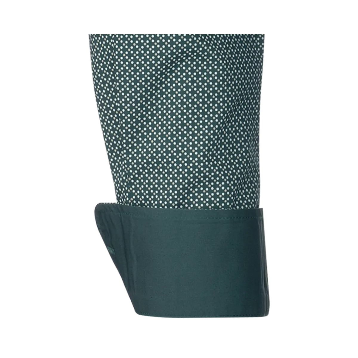 Kauf Modern Fit Hemd Firenze – dunkelgrün mit feinem Minimaldruck