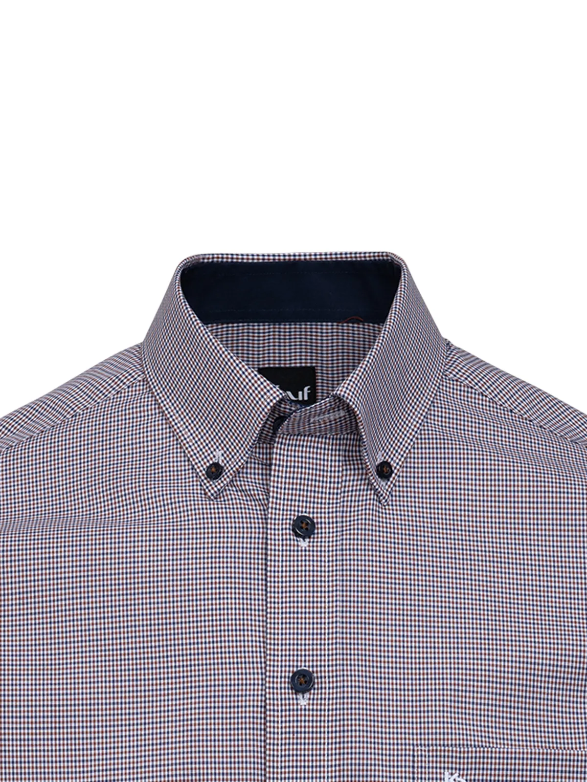 Pisa Button Down Langarm mit Kontrast