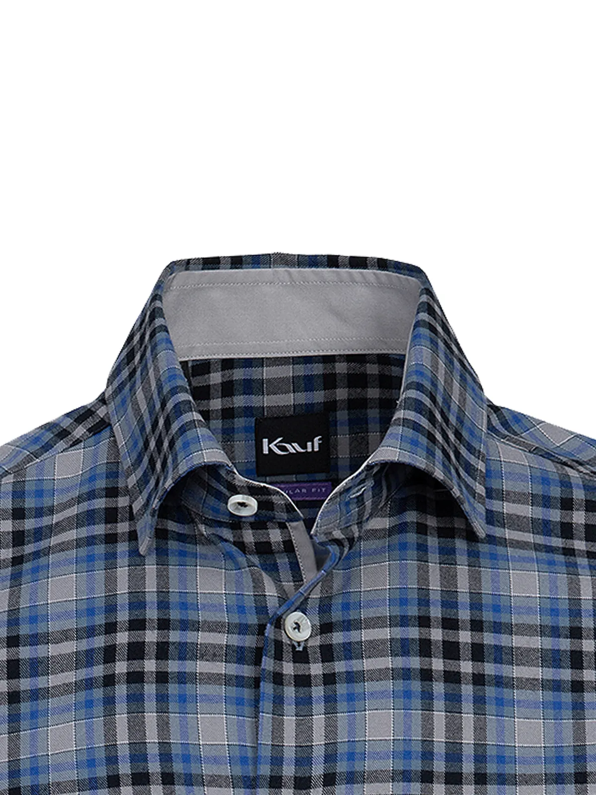 Bari Kent Langarm mit Kontrast in Flanellqualität