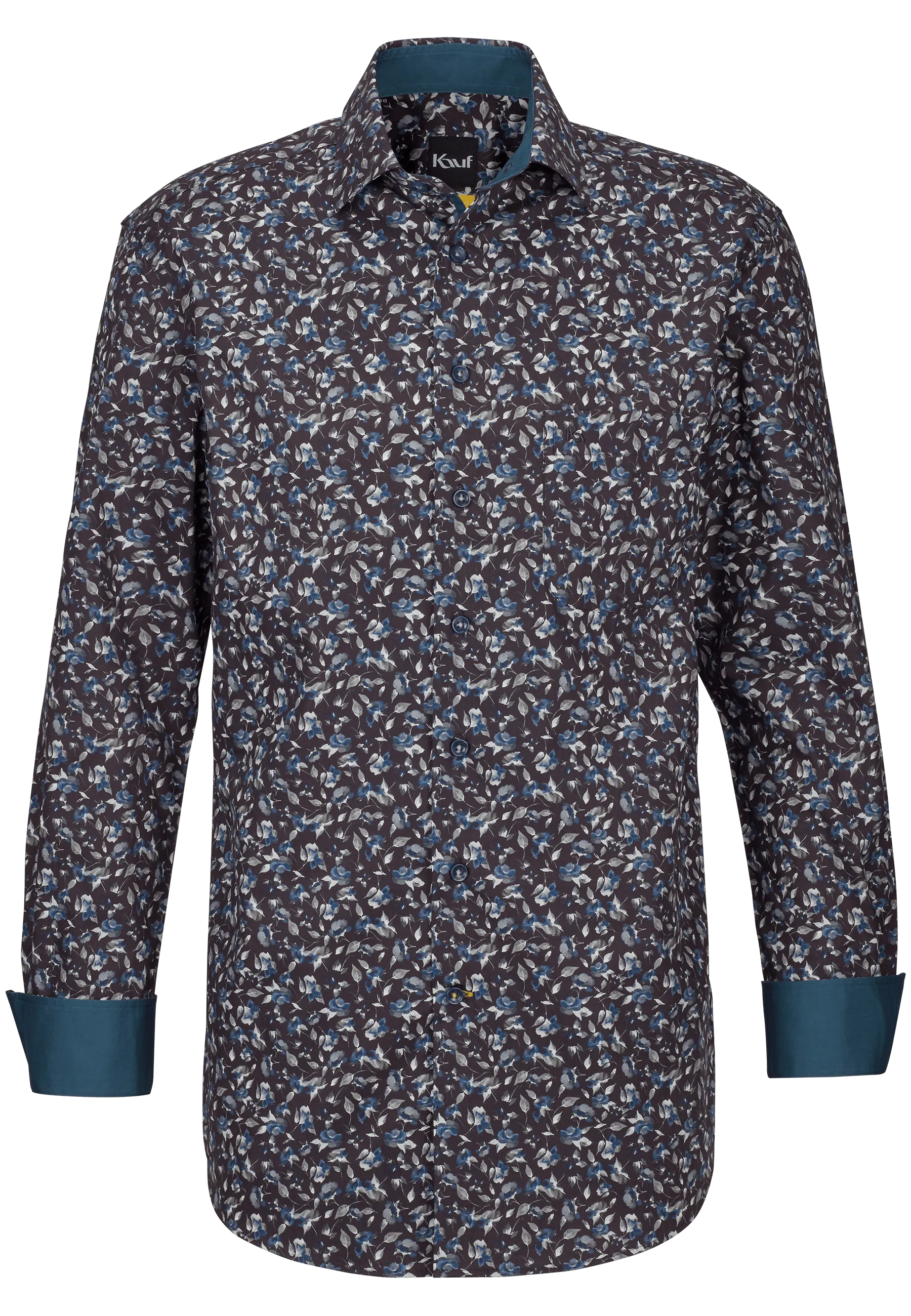 blaues hemd mit muster