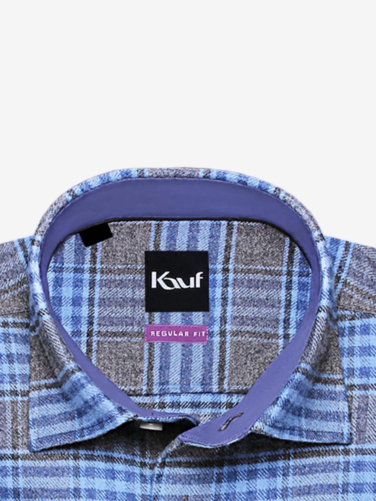 Bari Kent Langarm mit Kontrast in Flanellqualität