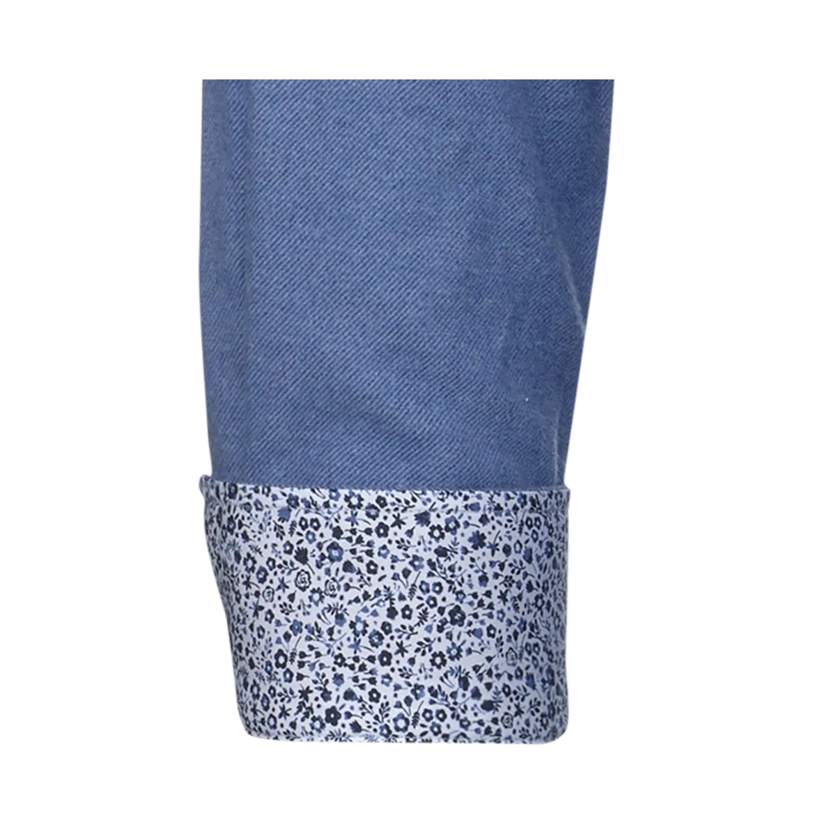 Chemise pour homme Coupe Regular Fit, bleu moyen, en flanelle légère et douce