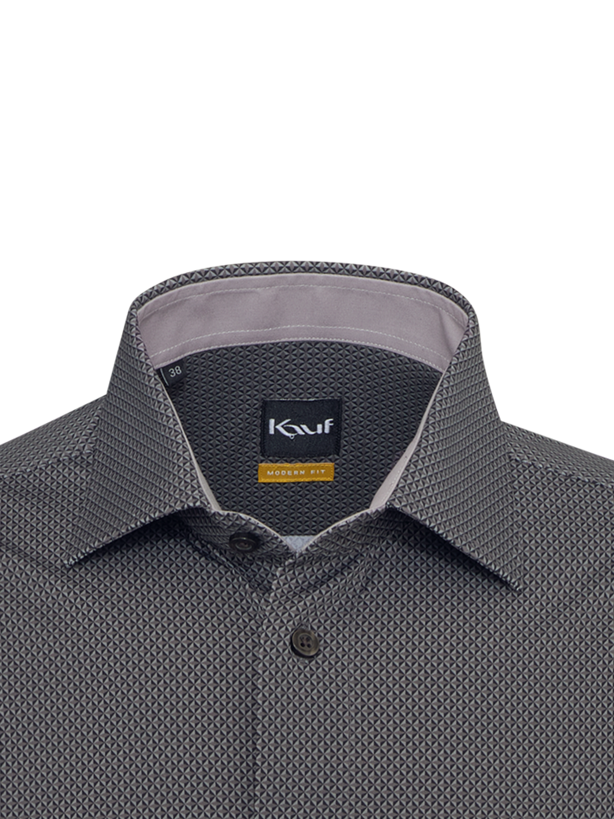 Dunkelbraunes Firenze New Kent Jerseyhemd Modern Fit