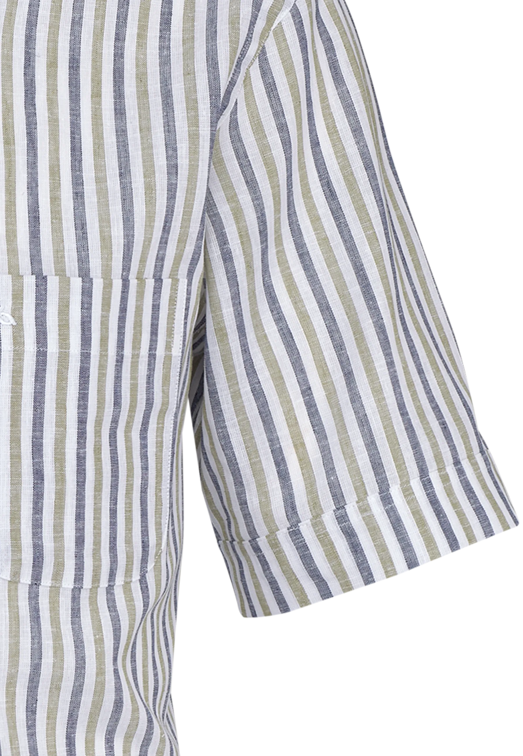 Bari Kent short sleeve regular fit with contrast with linen