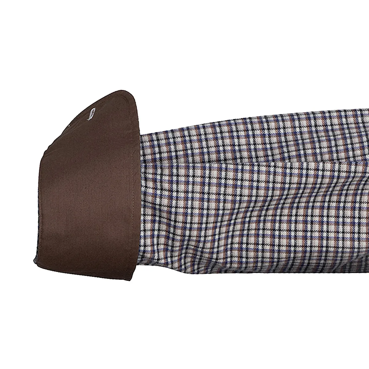 Bari Button Down Langarm mit Kontrast in leichter Flanellqualität