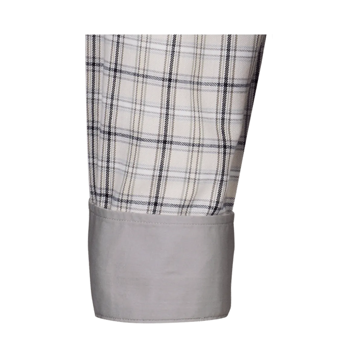 Bari Kent Langarm regular fit mit Kontrast in Flanellqualität