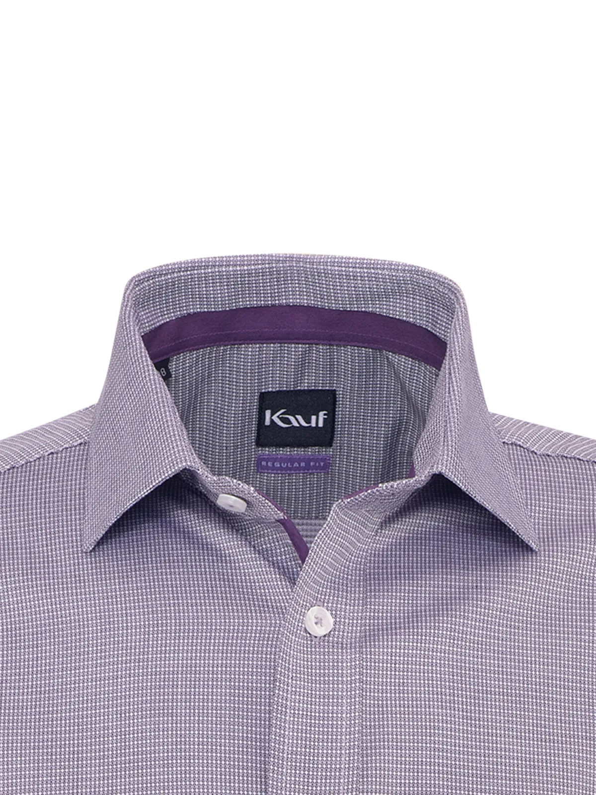 Chemise blanche Pisa New Kent, Coupe Regular Fit, avec un imprimé fantaisie raffiné