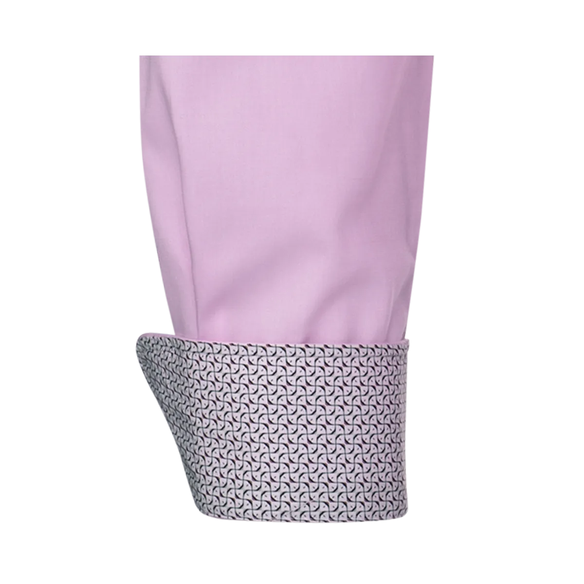 Pink Firenze button-down shirt modern fit with a fil-à-fil texture