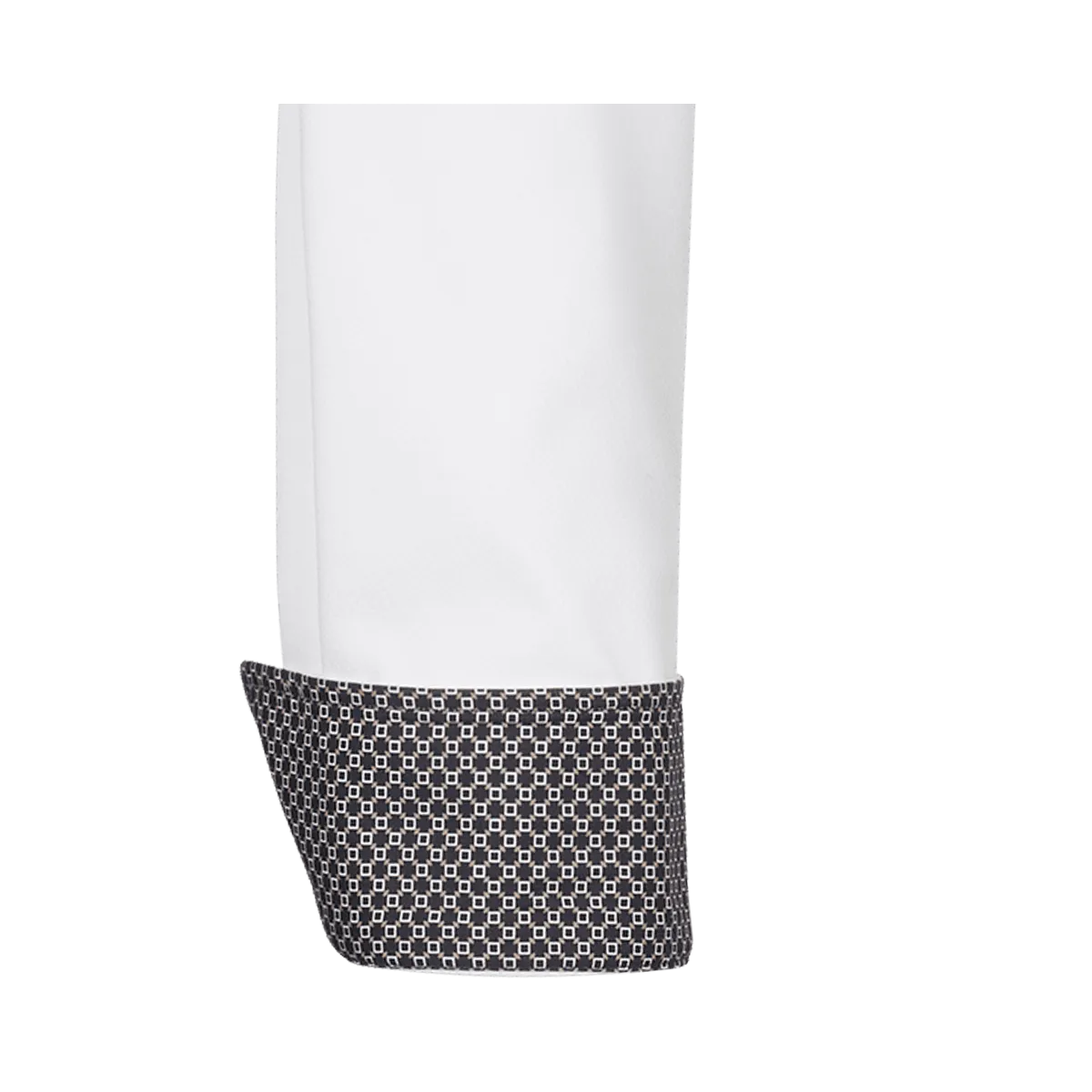 Firenze Button Down modern fit Langarm weiss mit Kontrast