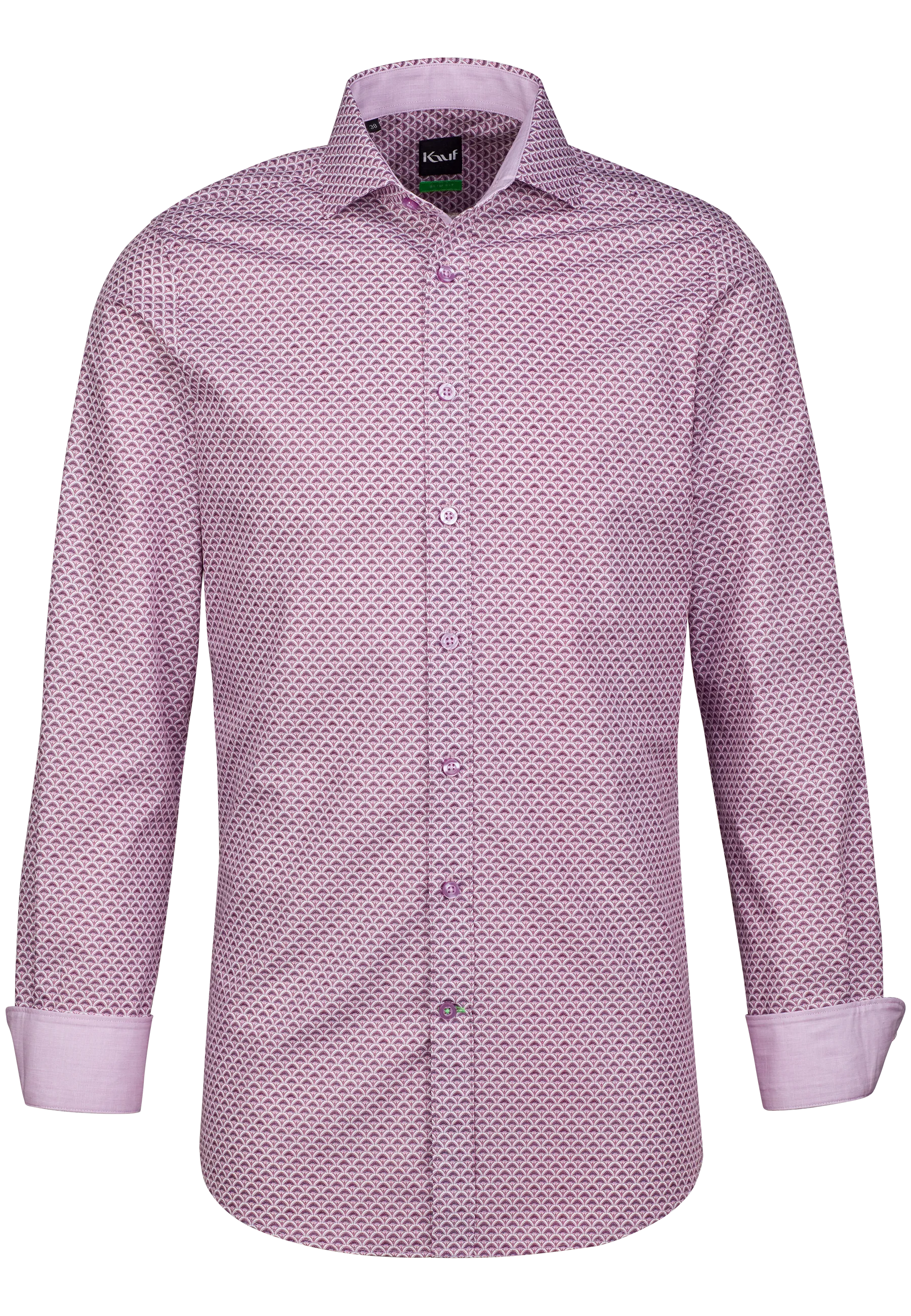 London New Kent Langarm slim fit mit Kontrast