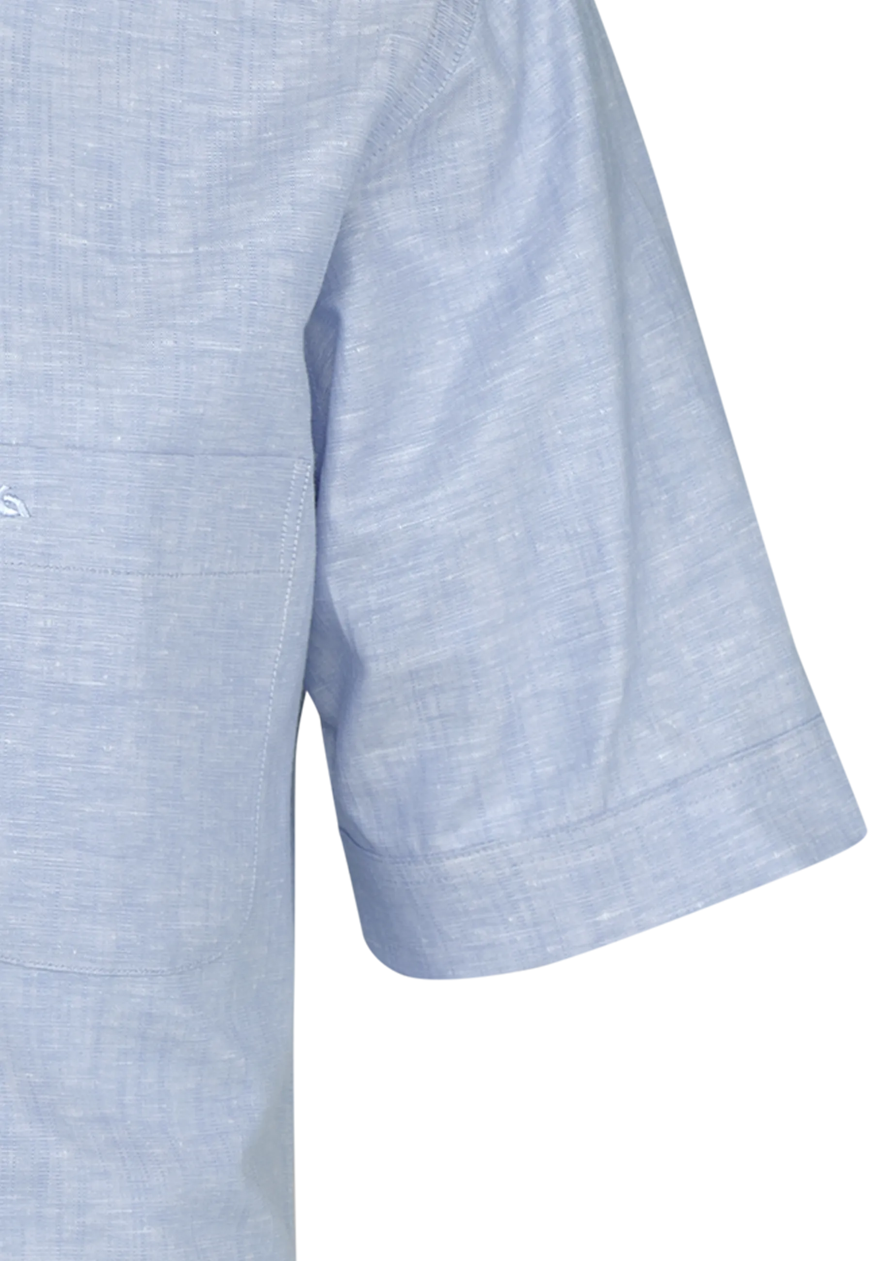 Bari Button Down Kurzarm regular fit mit Kontrast mit Leinen