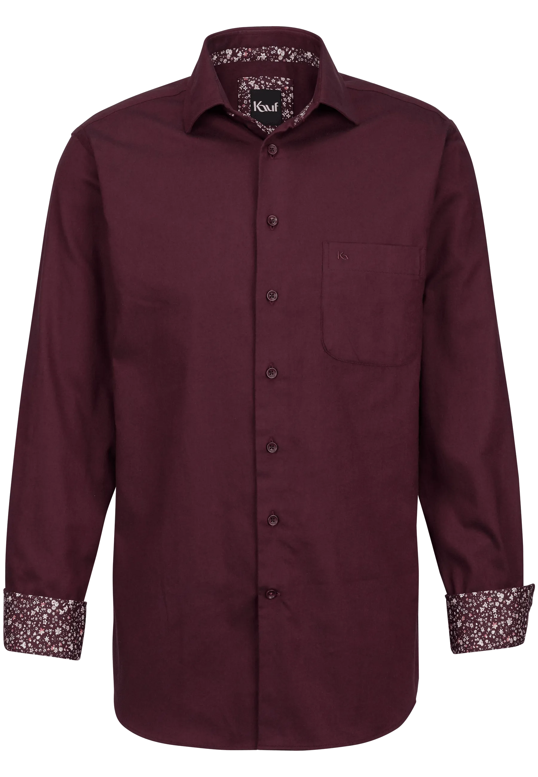 herrenhemd weinrot
