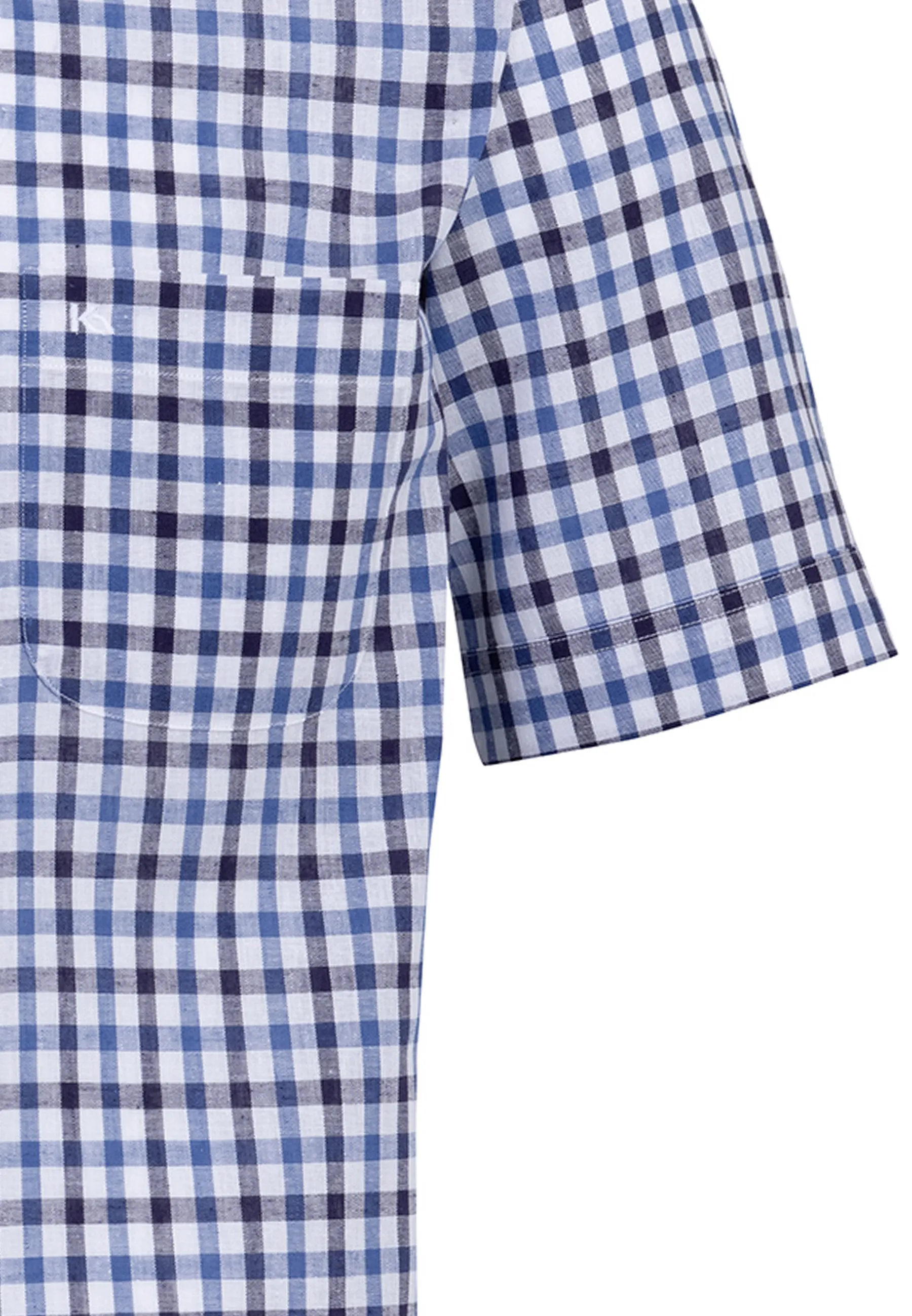 Verona Button Down Kurzarm mit Kontrast