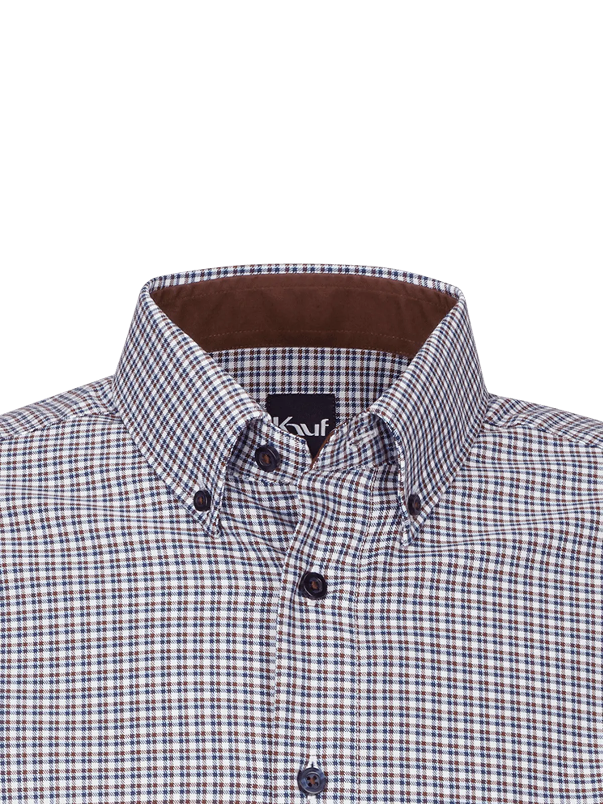 Firenze button down long sleeve modern fit blue with contrast