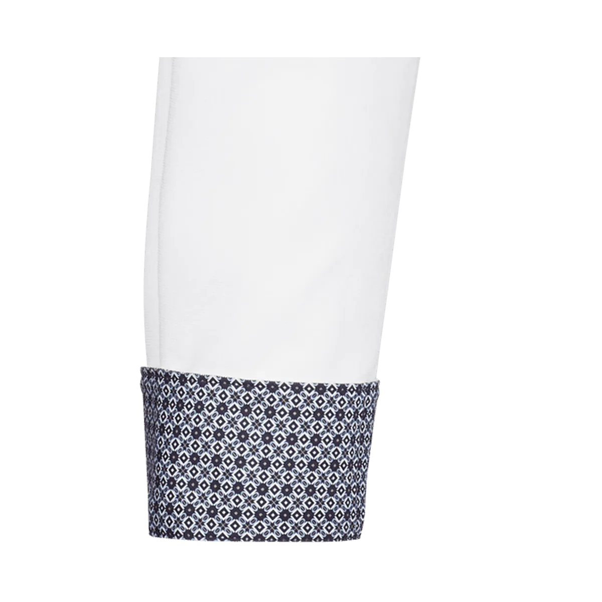 London New Kent Langarm slim fit weiss mit Kontrast