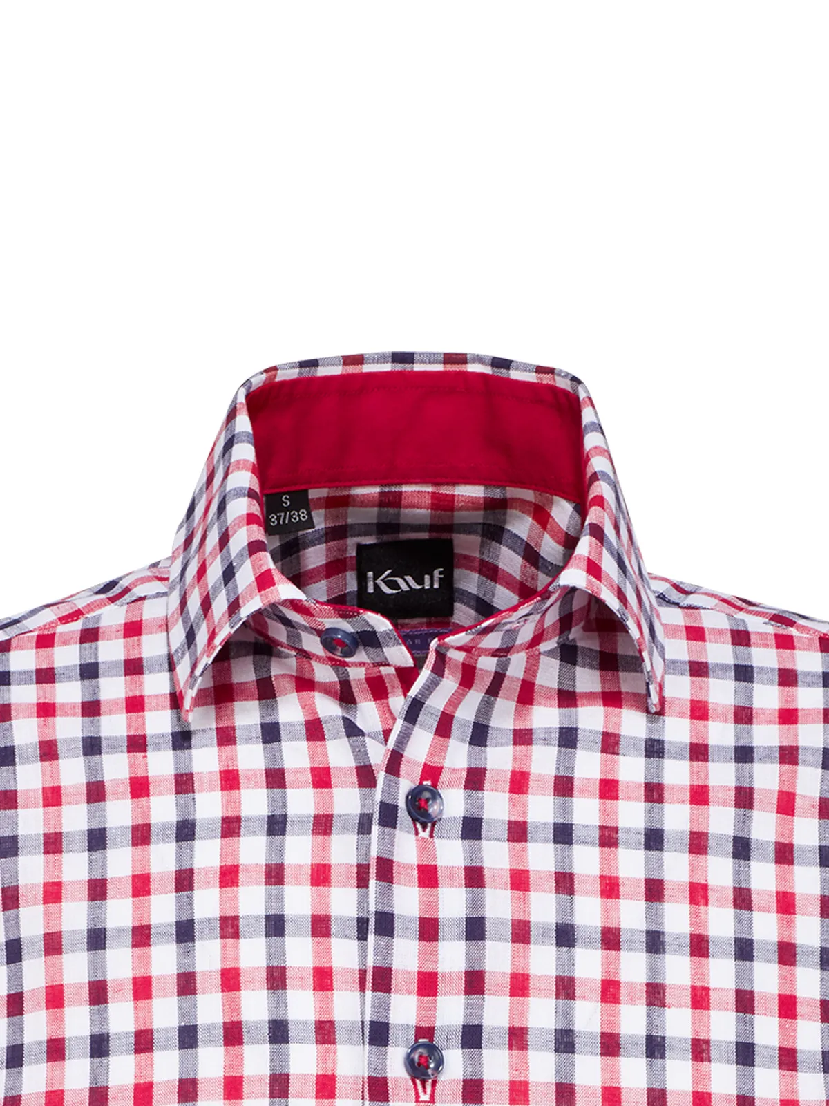 Bari Kent Kurzarm mit Kontrast mit Leinen