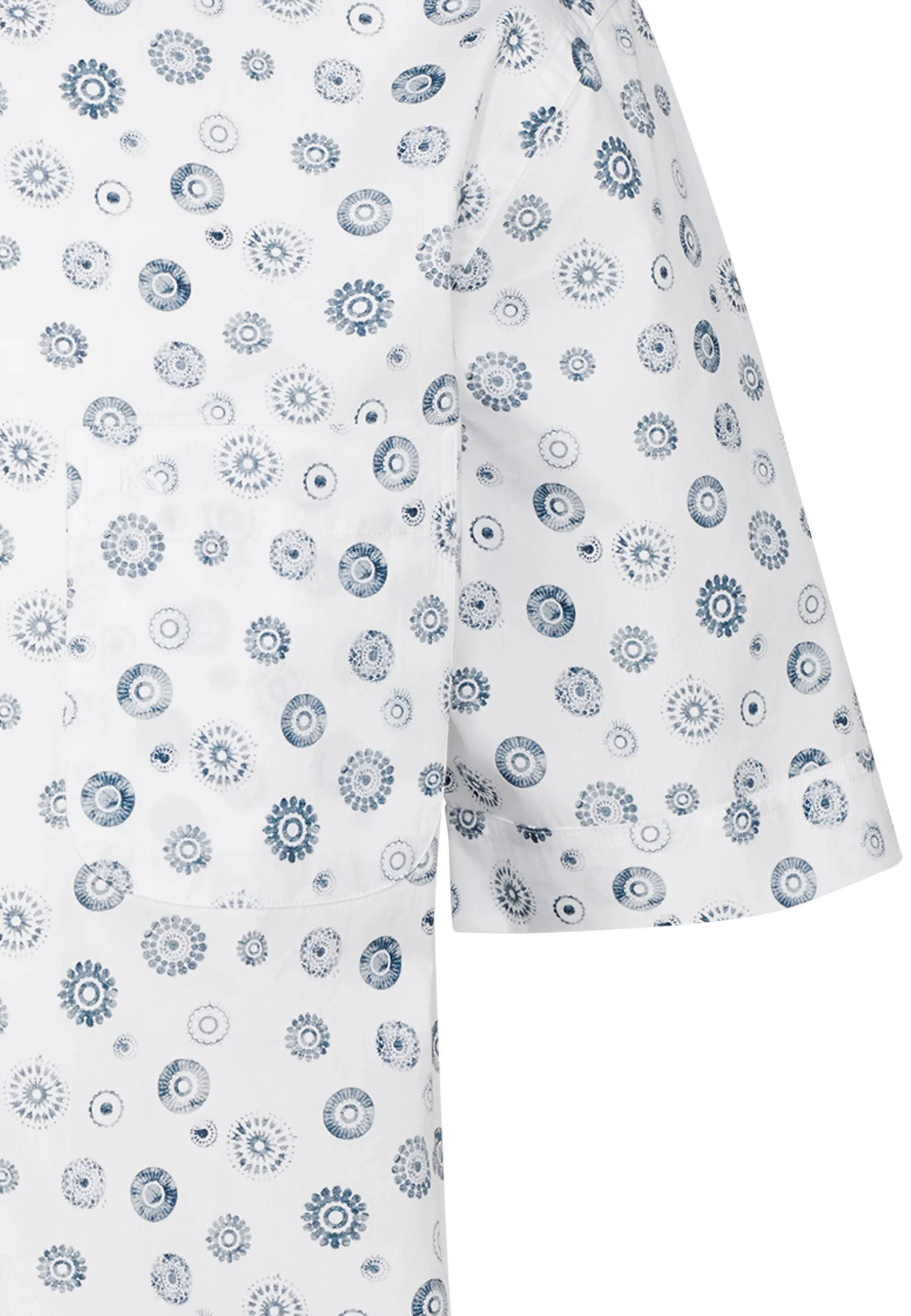 Hemd weiss blau gepunktet Verona Kent blau gemustert von KAUF