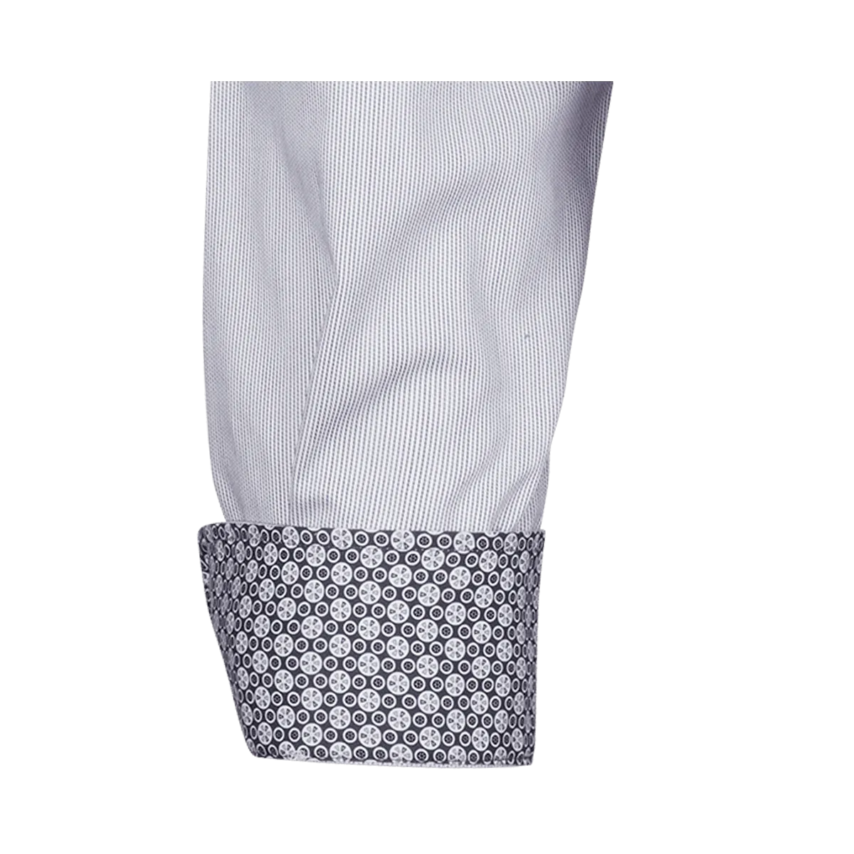 Firenze New Kent Langarm modern fit hellblau mit Kontrast